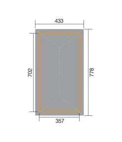 Weka Premium-Carport 651 Gr. 3, Ca. B778/H316/T433 Cm -Outdoor Living Verkauf 1820828 BildD 001 CarportParadies5Gr3