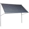Angerer Klemmmarkise Premium, Gestreift, Ca. B400/H275/T170 Cm -Outdoor Living Verkauf 2072148 WE FS 001 KlemmmarkisePremium400cmStreifendunkelgrau