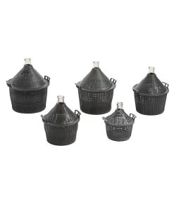 Glasballon Im Kunststoff-Schutzkorb -Outdoor Living Verkauf 207704 207712 207720 207787 207738 WE MO 001 GlasballonGaerballonWeinballonSaftherstellung