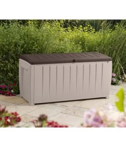 Keter Aufbewahrungsbox Novel, 340 Liter, Ca. B124/H62,5/T55 Cm -Outdoor Living Verkauf 2190452 WE MO 002 KeterAufbewahrungsbox