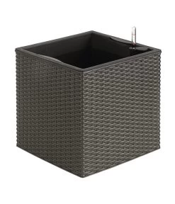 Dehner Kunststoff-Pflanztopf Dallas, Quadratisch, Ca. B35/H34/T35 Cm