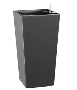 Dehner Kunststoff-Topf Elise, Konisch, Glänzend, Inkl. Bewässerungssystem