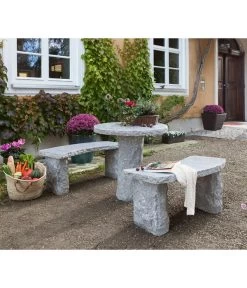 Dehner Granit-Gartenbank, Gebogen, 2-Sitzer 8 Dehner Granit-Gartenbank, Gebogen, 2-Sitzer -Outdoor Living Verkauf 2741668 2741676 WE MO 001 GranitTischRundGartenbank