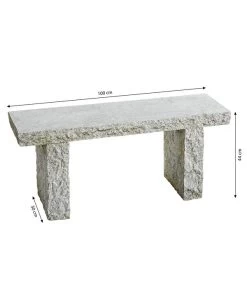 Dehner Granit-Gartenbank, 2-Sitzer 11 Dehner Granit-Gartenbank, 2-Sitzer -Outdoor Living Verkauf 2789402 WE BG 001 GranitGartenbankGranitGartenbankGrau