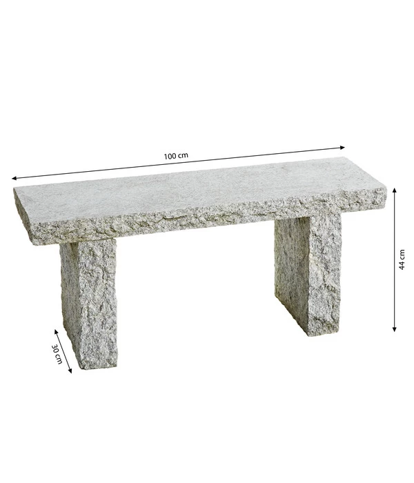 Dehner Granit-Gartenbank, 2-Sitzer 7 Dehner Granit-Gartenbank, 2-Sitzer – Bild 5