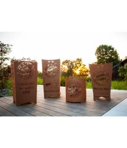 Ferrum FCB Feuerkorb Rekordmeister, Eckig, Rost, Ca. B40/H87/T40 Cm -Outdoor Living Verkauf 3161965 3161981 3162005 3162047 WE MO 004 FeuerkorbFeuerstelleFanFCBayernFCB 2