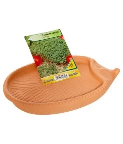 Römertopf Kresseigel Mit Kresse-Saatgut -Outdoor Living Verkauf 349993 BildD 001 RoemertopfKresseigelMitKresseSaatgutKresseIgel1SamenTerra