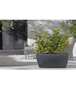 Kunststoff-Pflanzkasten Rille, Ca. B80/H34/T40 Cm, Anthrazit 8 Kunststoff-Pflanzkasten Rille, Ca. B80/H34/T40 Cm, Anthrazit -Outdoor Living Verkauf 3697406 WE MO 002 KunsstoffKastenRillen