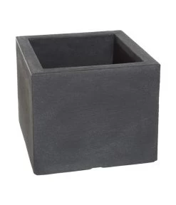 Dehner Kunststoff-Blumenkübel Palermo, Anthrazit
