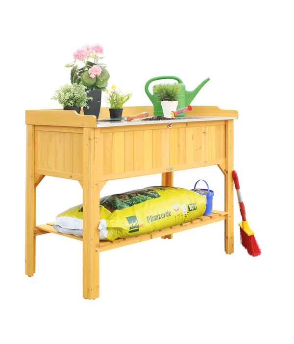 Habau Tischplatte Für Hochbeet, Ca. B119/H10,5/T60 Cm 4 Habau Tischplatte Für Hochbeet, Ca. B119/H10,5/T60 Cm – Bild 2