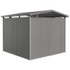 Biohort Metallgerätehaus Panorama® P4, Quarzgrau -Outdoor Living Verkauf 4045563 WE FS 001 BiohortGeraetehausPanoramaP4QuarzgrauEinzeltuer