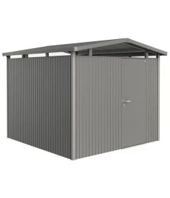 Biohort Metallgerätehaus Panorama® P4, Quarzgrau