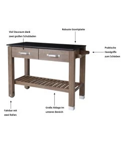 Dehner Premium Holz-Pflanztisch Windsor, Ca. B110/H84/T55 Cm -Outdoor Living Verkauf 4054797 WE IG 001 InfografikDehnerHolz PflanztischWindsor
