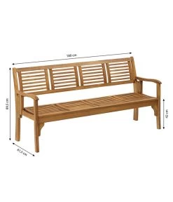 Dehner Klappbank Douglas, 4-Sitzer -Outdoor Living Verkauf 4069431 WE BG 001 DehnerKlappbankDouglas4Sitzer