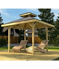 Weka Gartenoase 651 Mit Dachaufsatz, Ca. B294/H312/T294 Cm