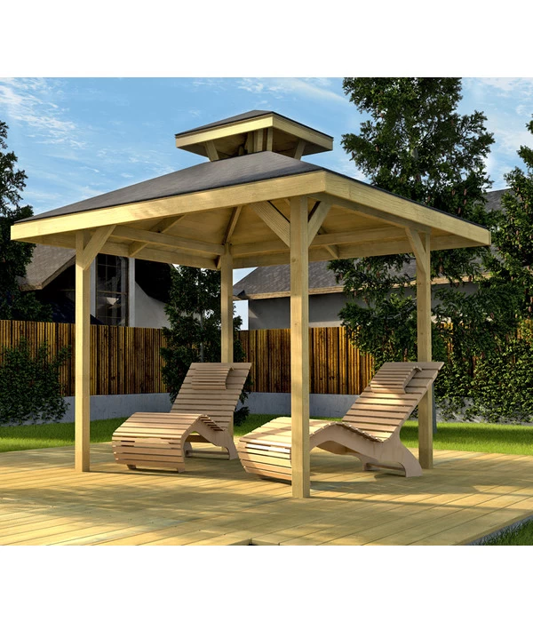 Weka Gartenoase 651 Mit Dachaufsatz, Ca. B294/H312/T294 Cm 3 Weka Gartenoase 651 Mit Dachaufsatz, Ca. B294/H312/T294 Cm