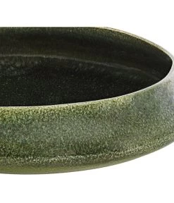 Dehner Keramik-Schale Linn, Rund, Dunkelgrün, Ca. Ø34 Cm -Outdoor Living Verkauf 4082467 PR DE 001 SchaleLinnGruenDehnerExpressHerzig