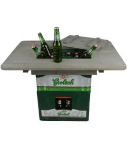 ESSCHERT DESIGN Esschert Holz-Bierkistentisch-Aufsatz Mit Deckel, Ca. B78/H11/T57 Cm