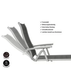 Dehner Gartenliege Chicago, Ca. B70/H72/T180 Cm 11 Dehner Gartenliege Chicago, Ca. B70/H72/T180 Cm -Outdoor Living Verkauf 4210258 WE IG 001 DehnerGartenliegeChicago