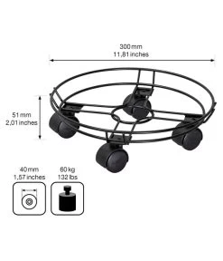 Wagner Pflanzenroller Draht, Ø 30 Cm, Schwarz -Outdoor Living Verkauf 4272662 WE BG 003 MULTIROLLERDRAHT