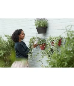 Elho Metall-Wandgitter Für Töpfe Loft Urban Green Wall Gestell, Ca. B47,3/H59/T1,5 Cm, Schwarz -Outdoor Living Verkauf 4315917 WE MO 004 elhoMetallWandgitterfuerToepfeBlumentopfurbangardening