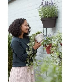 Elho Metall-Wandgitter Für Töpfe Loft Urban Green Wall Gestell, Ca. B47,3/H59/T1,5 Cm, Schwarz -Outdoor Living Verkauf 4315917 WE MO 006 elhoMetallWandgitterfuerToepfeBlumentopfurbangardening