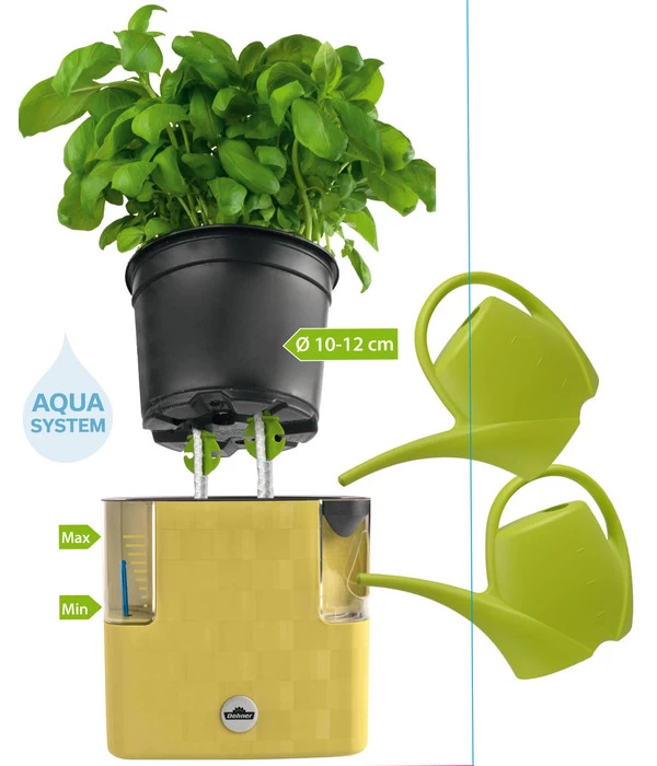 Dehner Kunststoff-Topf Mona, Eckig, Ca. B14/H14/T14 Cm 5 Dehner Kunststoff-Topf Mona, Eckig, Ca. B14/H14/T14 Cm – Bild 3