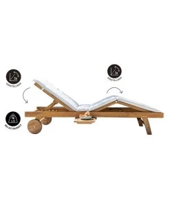 Dehner Rollliege Ravenna, Ca. B70/H89/T200 Cm -Outdoor Living Verkauf 4407086 WE FS 003 RollliegeRavenna