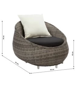 Dehner Geflechtsessel Avani -Outdoor Living Verkauf 4418786 WE BG 001 LoungesesselAvaniNeu