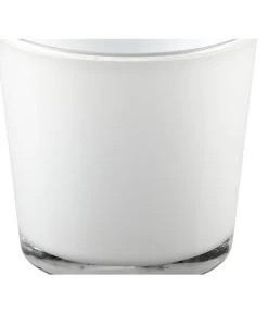 Dehner Glas-Übertopf Conner, Rund -Outdoor Living Verkauf 5175898 BildDE 001 GlasUebertopfGlasTopfConnWeiss115