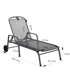 MWH Gartenliege Savoy, Ca. B81/H52/T187 Cm -Outdoor Living Verkauf 5312897 WE BG 001 MWHLiegeSavoy