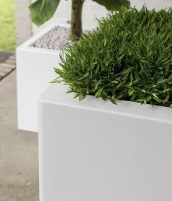 Fleur Ami Kunststoff-Topf New Tribeca, Quadratisch, Weiß -Outdoor Living Verkauf 6600035 WE DE 002 fleuramiKunststoffTopfTribecaBlockquadratisch