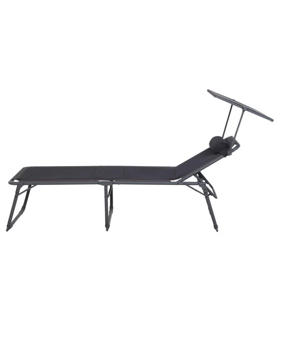 Siena Garden Campingliege Premium, Anthrazit, Ca. B69/H43/T200 Cm 5 Siena Garden Campingliege Premium, Anthrazit, Ca. B69/H43/T200 Cm – Bild 3