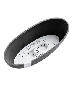 Ecopots Kunststoff-Schale Sofia Mit Wassersystem, Oval, Dunkelgrau, Ca. B30/H13,5/T13 Cm -Outdoor Living Verkauf 6614929 WE DE 001 EcopotsKunststoffSchaleSofiamitWassersystemovaldunkelgrau