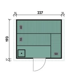 Wolff Finnhaus Innensauna Basic Nikos, Ca. B259/H205/T210 Cm -Outdoor Living Verkauf 6618755 WE BG 001 FinnhausInnensaunaBasicNikos
