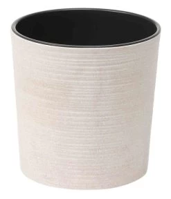 Siena Garden Kunststoff-Topf ECO Lens, Rund, Weiß, Ca. Ø30/H30,5 Cm, 2er-Set -Outdoor Living Verkauf 6654982 WE FS 002 PflanzgefaesseEcoLens30Weiss