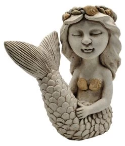 Dehner Magnesia-Topf Meerjungfrau, Ca. H44,5 Cm