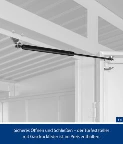 Hörmann Berry-Gerätehaus Modern-S Typ 1, Ca. B258,8/H216/T121,3 Cm -Outdoor Living Verkauf 6669378 WE DE 002 HoermannMetallgeraetehaus