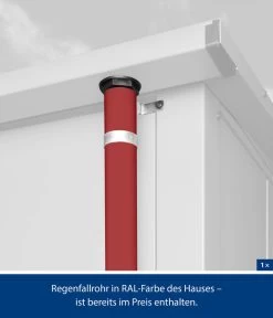 Hörmann Berry-Gerätehaus Modern-S Typ 1, Ca. B258,8/H216/T121,3 Cm -Outdoor Living Verkauf 6669378 WE DE 003 HoermannMetallgeraetehaus