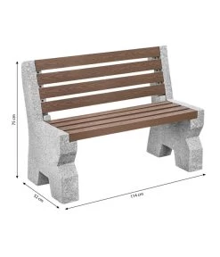 Dehner Granit-Gartenbank, 2-Sitzer, Ca. B114/H75/T52 Cm 7 Dehner Granit-Gartenbank, 2-Sitzer, Ca. B114/H75/T52 Cm -Outdoor Living Verkauf 6692065 WE BG 001 GRANITBANKWPCRUECKENL