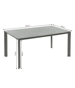 Dehner Gartentisch Nancy, Ca. B160/H75/T90 Cm -Outdoor Living Verkauf 6701734 WE BG 001 TischNancy