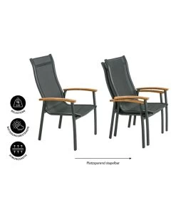 Dehner Stapelstuhl Chicago Wood -Outdoor Living Verkauf 6701866 WE IG 001 STAPELSTUHLCHICAGOWOOD