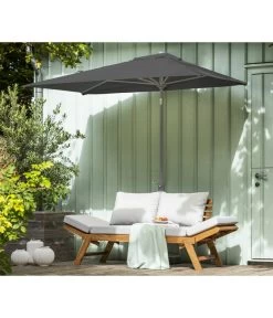 Dehner Balkonschirm Chios, Rechteckig, Ca. B210/T130 Cm -Outdoor Living Verkauf 6703243 WE MO 001 BalkonschirmChiosDunkelgrauNeu