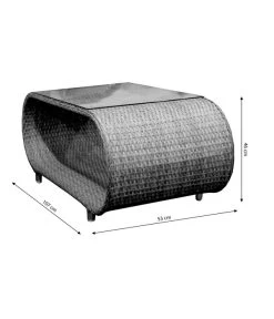 Dehner Geflechtlounge Avani, 4-teilig 19 Dehner Geflechtlounge Avani, 4-teilig -Outdoor Living Verkauf 6704340 WE BG 003 FlechtloungeAvaniTisch