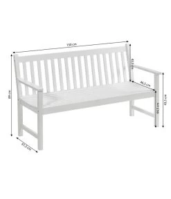 Dehner Bank Mykonos, 3-Sitzer -Outdoor Living Verkauf 6713267 WE BG 001 BankMykonos3erWeiss