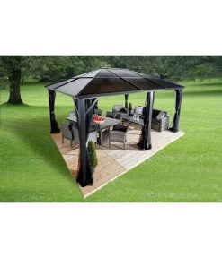 Sojag Pavillon Meridien 12x16, Ca. B485/H270/T365 Cm 12 Sojag Pavillon Meridien 12x16, Ca. B485/H270/T365 Cm -Outdoor Living Verkauf 6752737 WE MO 002 PavillionMeridien