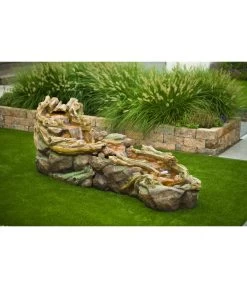 Ubbink Polyresin-Gartenbrunnen Bachlauf Tripani, Ca. B163/H88/T80 Cm -Outdoor Living Verkauf 6791628 WE MO 001 GartenbrunnenBachlaufTripani