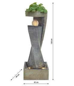 Granimex Polyresin-Gartenbrunnen Flower Twister, Ca. H120 Cm 8 Granimex Polyresin-Gartenbrunnen Flower Twister, Ca. H120 Cm -Outdoor Living Verkauf 6858187 WE DE 001 GranimexPolyresinGartenbrunnenFlowerTwister