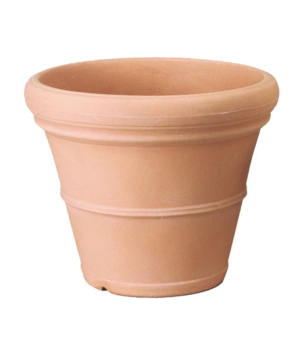 Farmet Kunststoff-Pflanzkübel, Glatt, Rund, Terrakotta 3 Farmet Kunststoff-Pflanzkübel, Glatt, Rund, Terrakotta