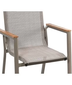 Dehner Stapelstuhl Cleveland, Hellbraun -Outdoor Living Verkauf 6894083 WE DE 001 StapelstuhlClevelandH B